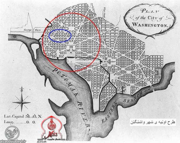نقشه اولیه شهر واشنگتن